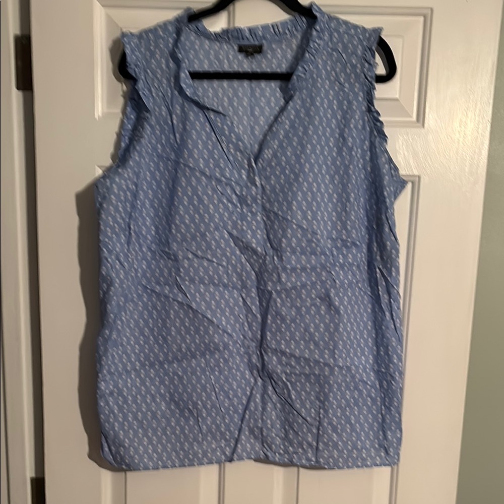 Blue Sleeveless Top